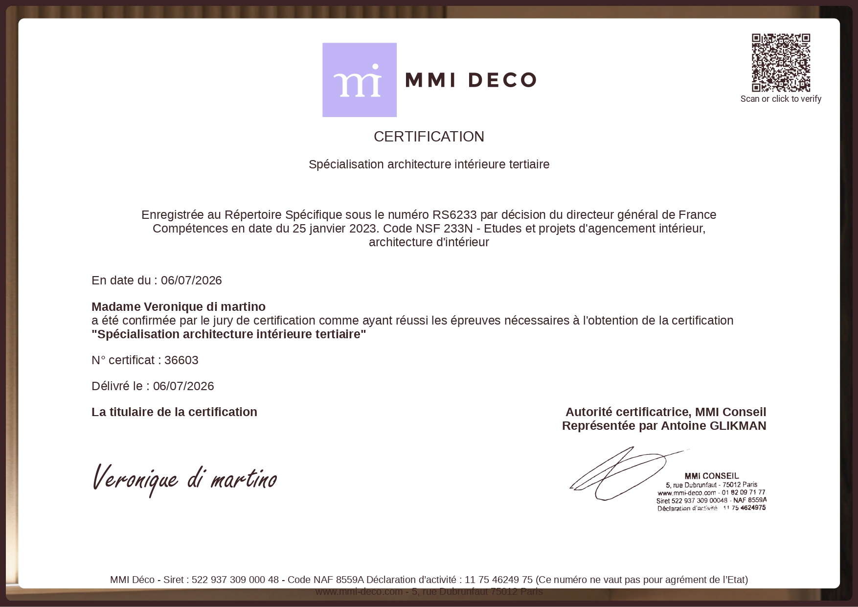 _Certification Architecture Intérieure Tertaire__Hospitality Hôtellerie_Coliving_Coworking